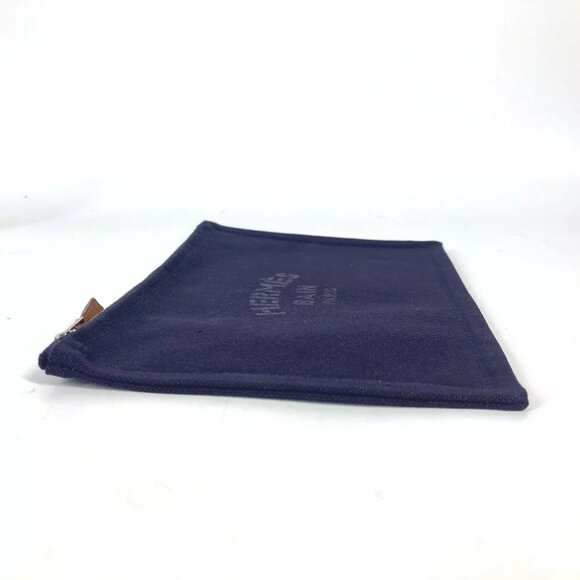 HERMES Logo flat YachtingPM Accessory case Multi-purpose pouch Makeup pouch - Picture 3 of 14